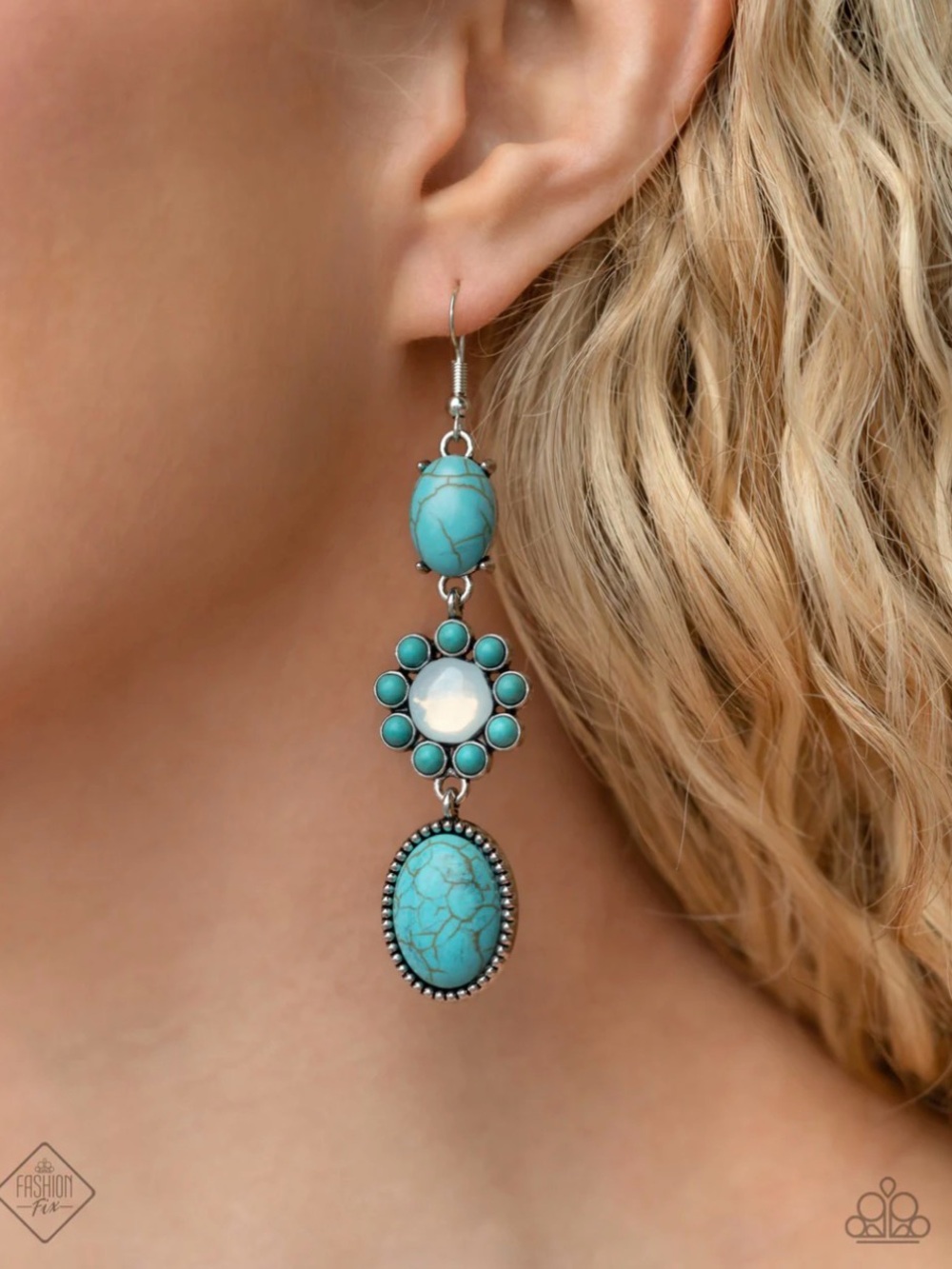 Carefree Cowboy Blue Earring